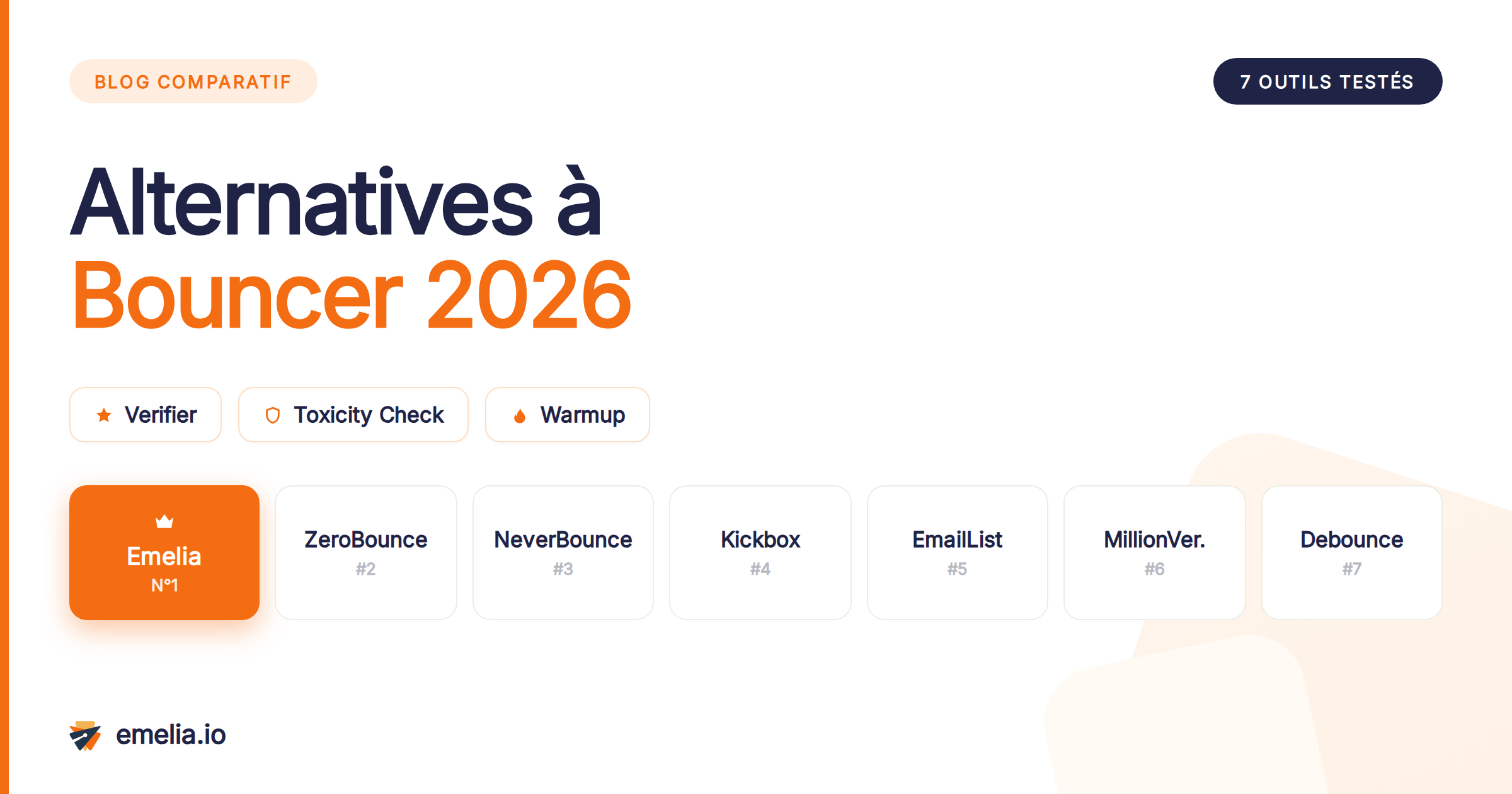 7 alternatives à Bouncer en 2026 : quel email verifier choisir
