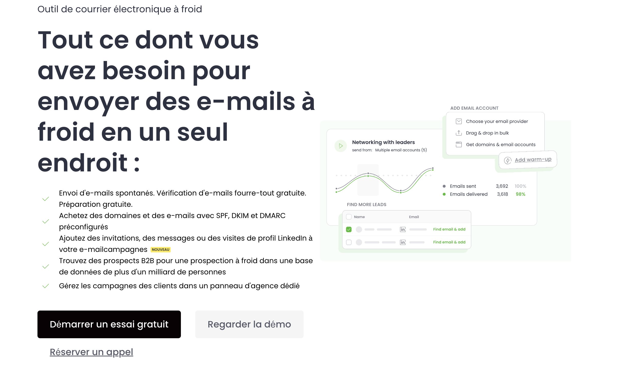 Capture d'ecran de l'interface de Woodpecker