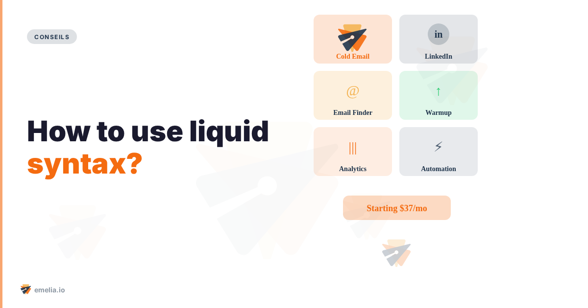 How to use liquid syntax?