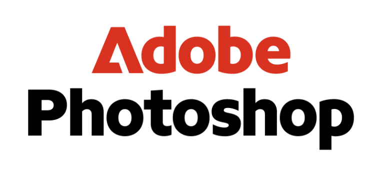 
Adobe writes “red photoshop” in black on a white background.