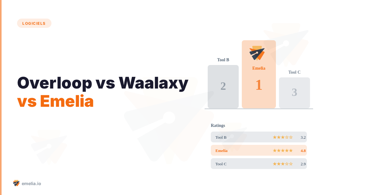 Overloop vs Waalaxy vs Emelia: ¿Qué herramienta utilizar para impulsar su prospección B2B?