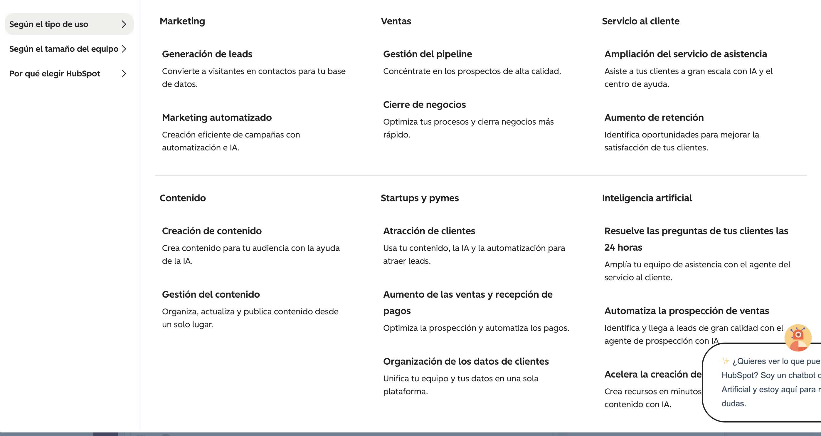Lista de todas las funciones de Clearbit (Breeze Intelligence)