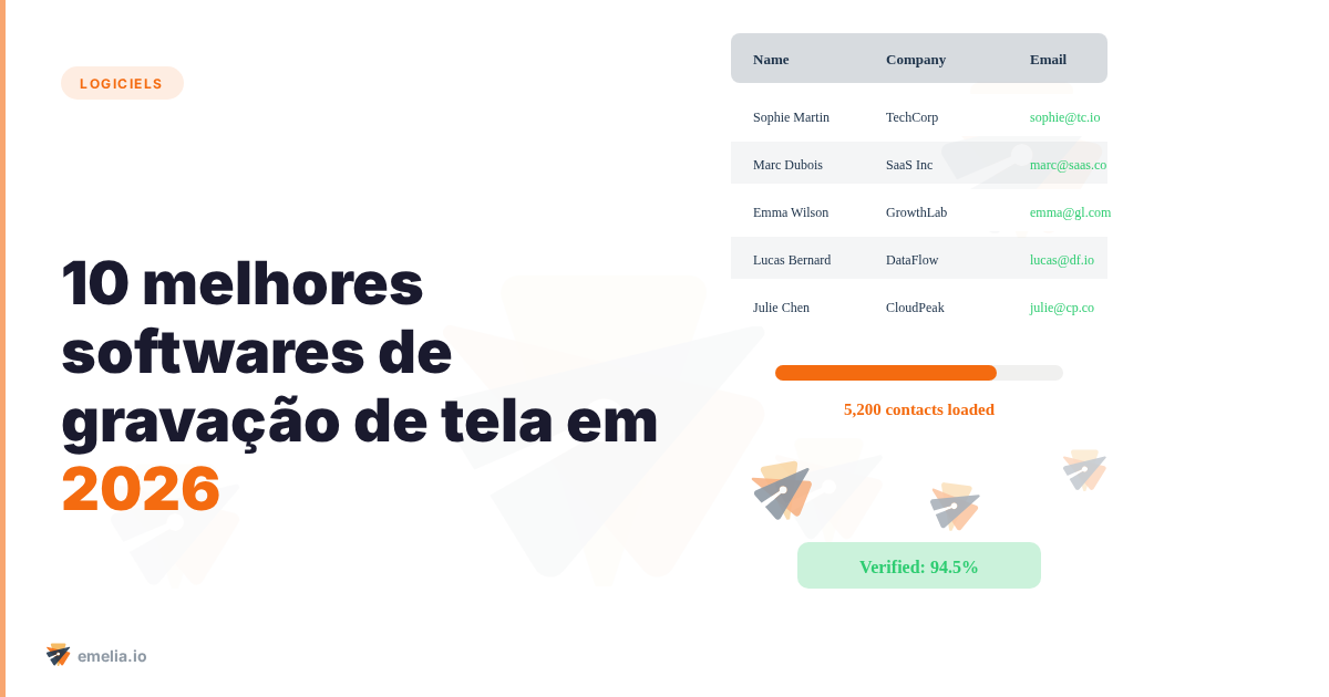 Os 10 melhores softwares de gravação de tela em 2026