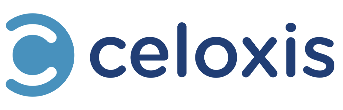 Celoxis written in dark blue on a white background