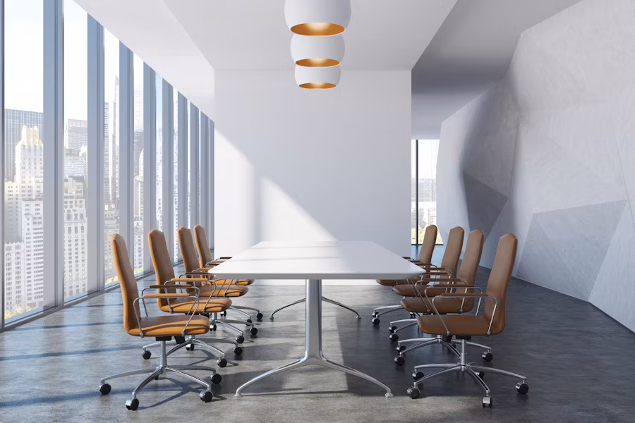 Photo of an empty conference room