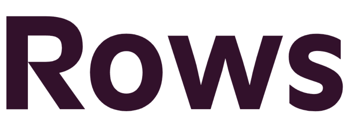 Rows written in brown and large on a white background