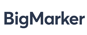 Bigmarker written in black on a white background