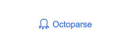 drawing of a blue octopus and next to it Octoparse written in blue, all on a white background