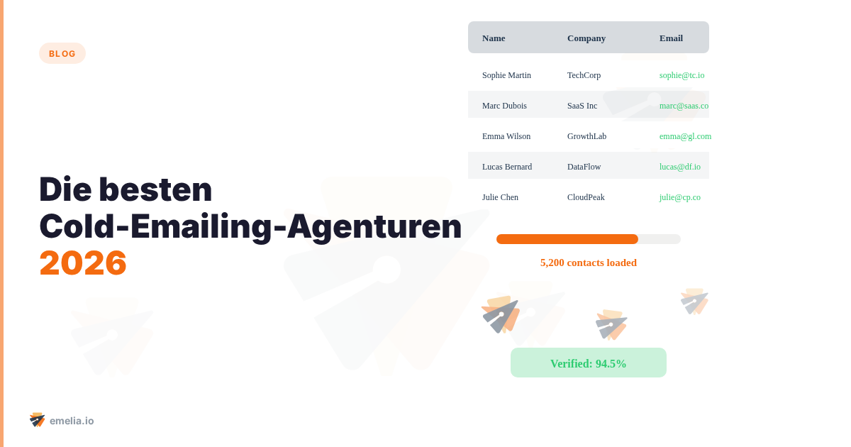 Die besten Cold-Emailing-Agenturen 2026