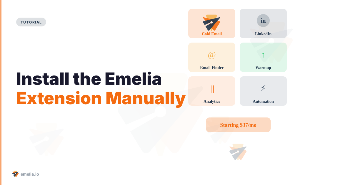 Install the Emelia Extension Manually