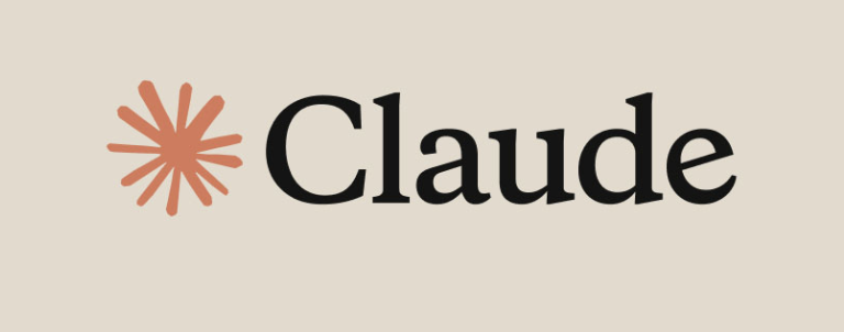 Claude ecris en noir, à gauche une etoile orange, le tout sur fond beige