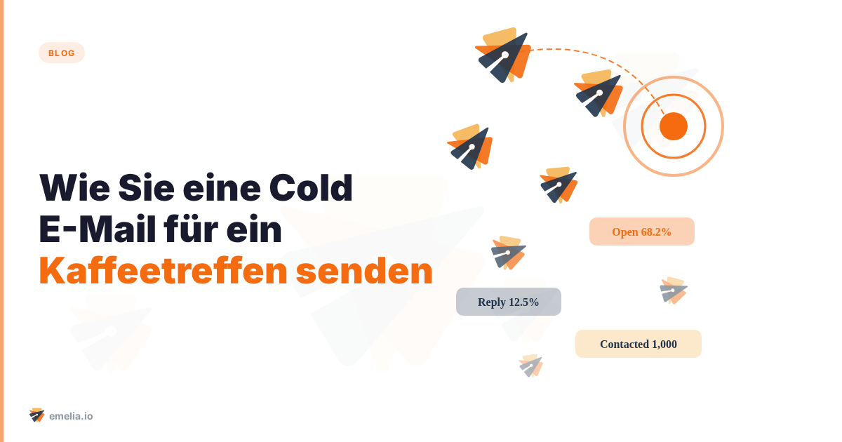 Wie Sie eine Cold E-Mail für ein Kaffeetreffen senden