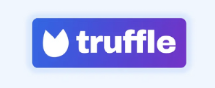 Truffle written in white on a purple gradient background