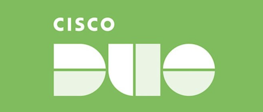 Cisco Duo written in white on an apple green background