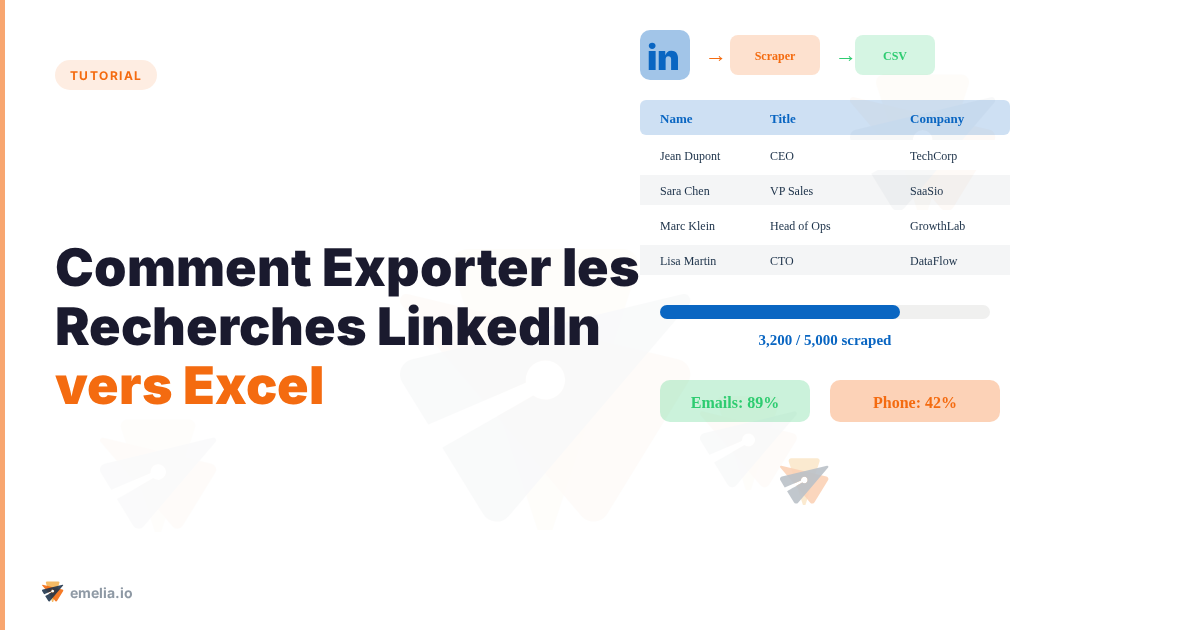 Comment Exporter les Recherches LinkedIn vers Excel