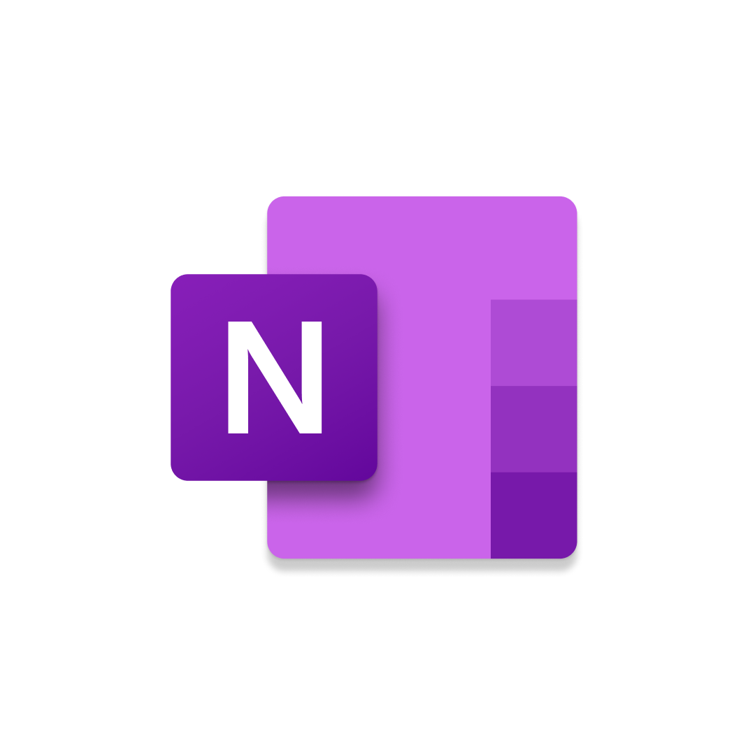 Purple and white square logo
