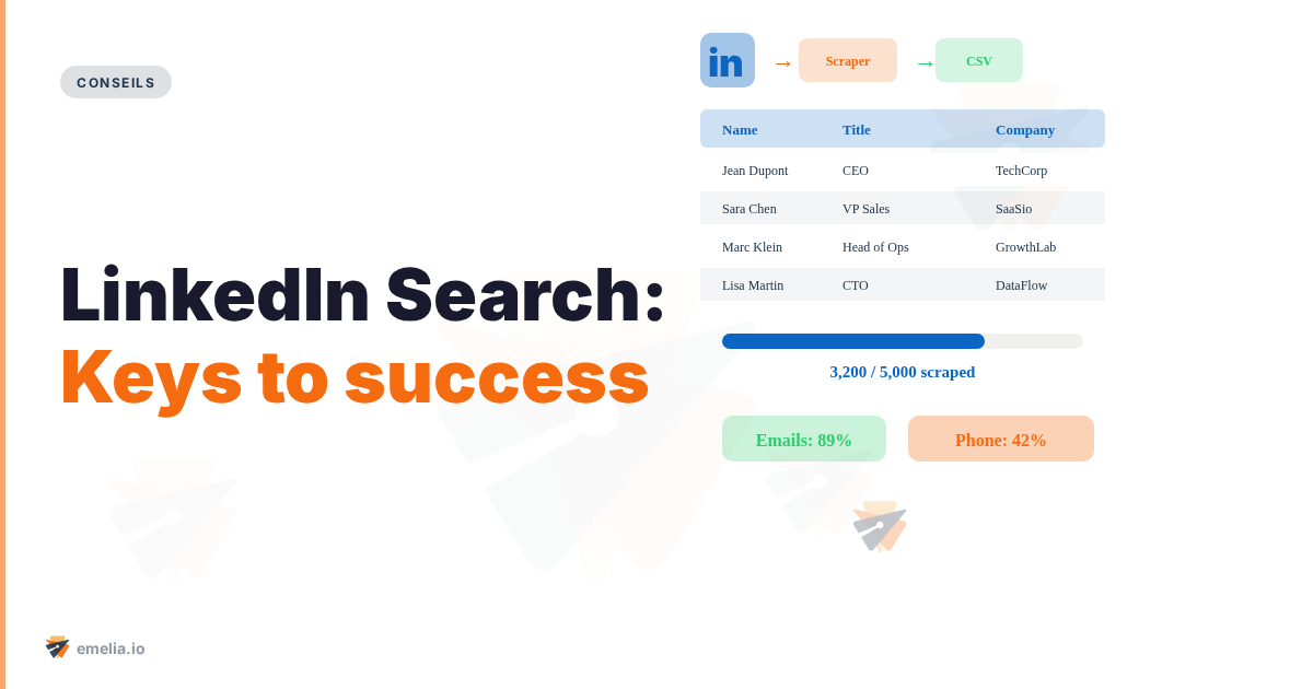 LinkedIn Search: Keys to success