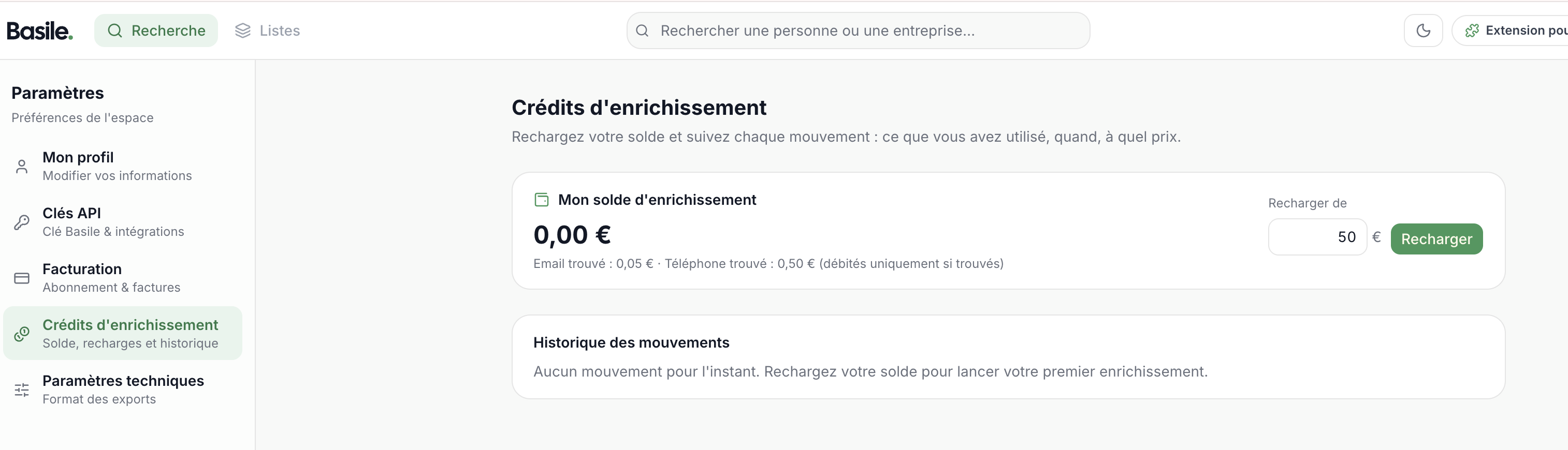 Le Wallet de Basile