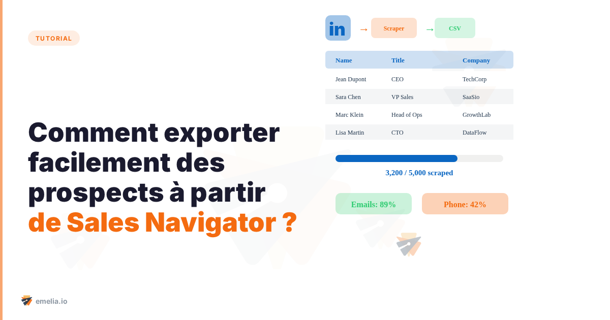 Comment exporter facilement des prospects à partir de Sales Navigator ? 