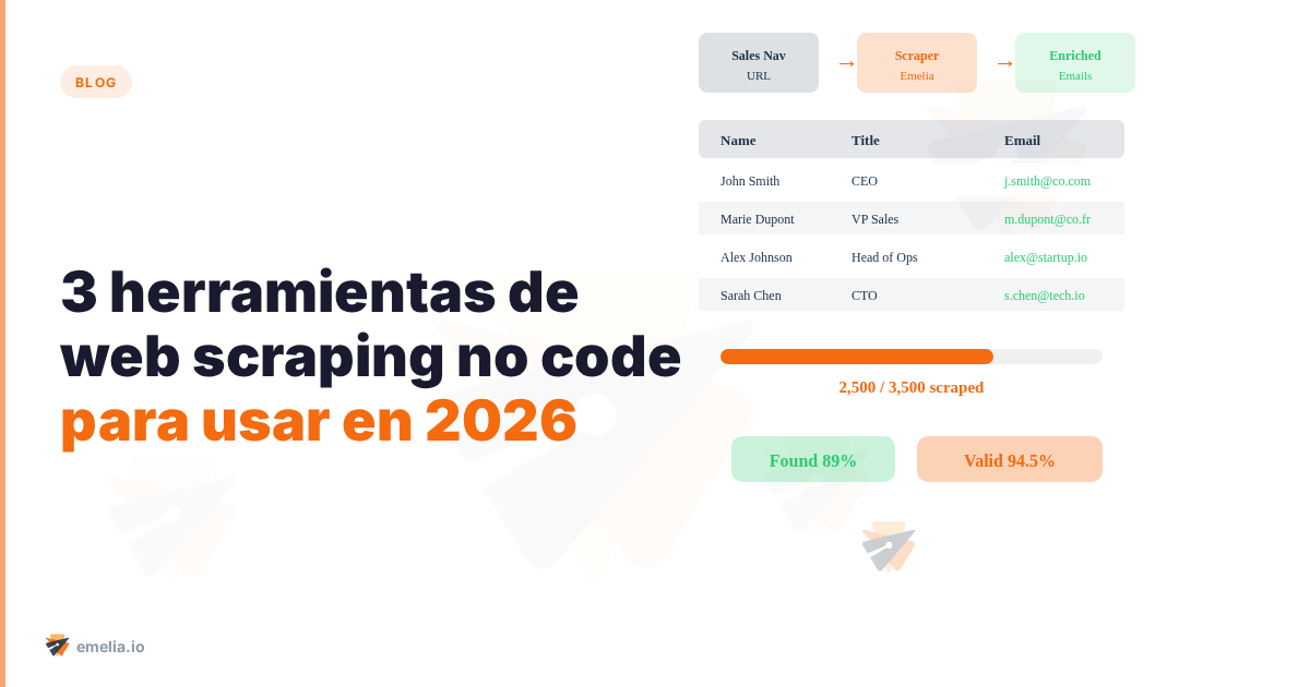3 herramientas de web scraping no code para usar en 2026